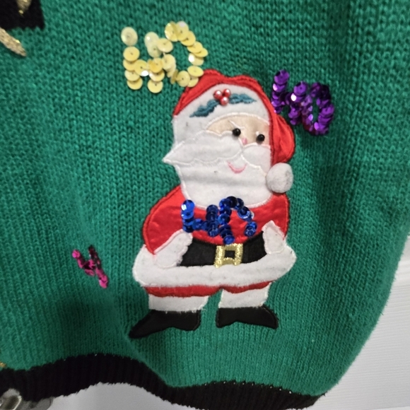 Paris Smith Christmas Sweater Medium Women's Vintage Knit - Picture 5 of 16